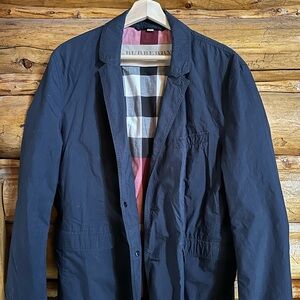 Burberry Men's Dark Blue Lightweight Jacket